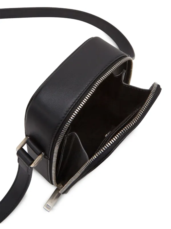 最旬トレンドパンツ Ferragamo レザー ショルダーバッグ | ブラック | FARFETCH JP バッグ