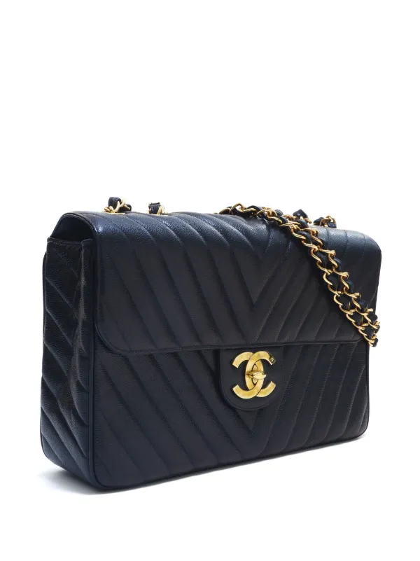 CHANEL 黒 キルティング ハンドバッグ CHANEL Pre-Owned 1992 キルティング ショルダーバッグ | ブラック