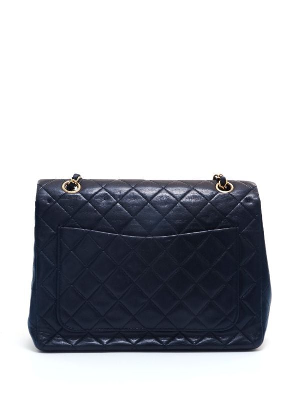 Chanel Black Quilted Lambskin Jumbo Classic Double Flap Gold Hardware, 2011 (Very Good), Womens Handbag