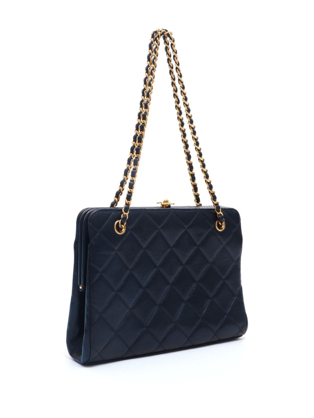 Pre-owned Chanel 1997 Diamond-quilted Shoulder Bag In Black