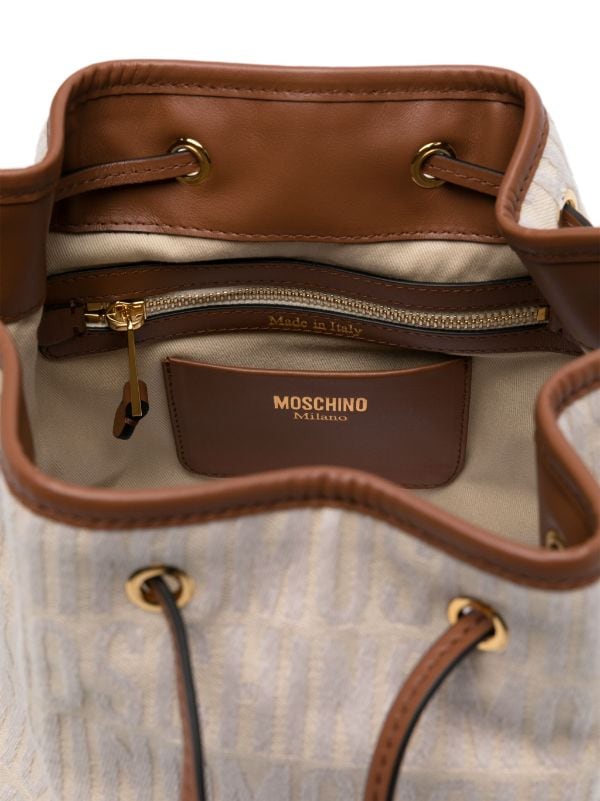 Moschino made in discount italy leather bucket bag