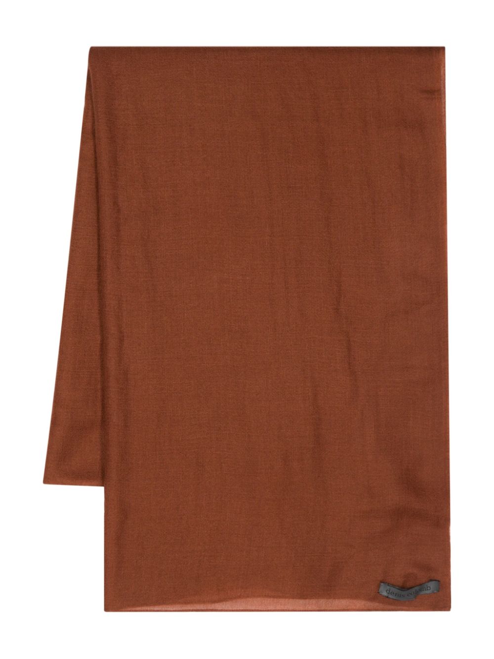 logo-patch cashmere scarf