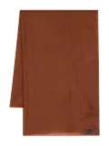 Denis Colomb logo-patch cashmere scarf - Brown