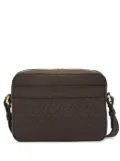 Ferragamo Gancini pebbled-texture shoulder bag - Brown