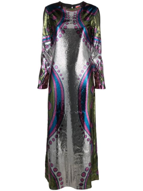 La DoubleJ Supremes Swing sequinned maxi dress