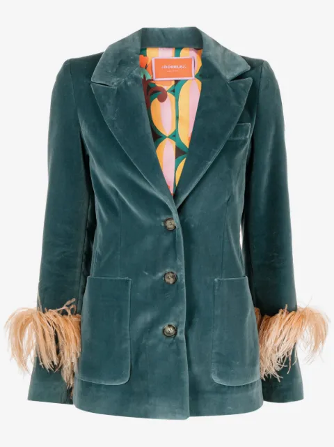 La DoubleJ Keaton Blazer mit Federn
