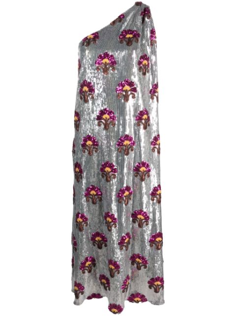 La DoubleJ Roy sequin-embellished midid dress