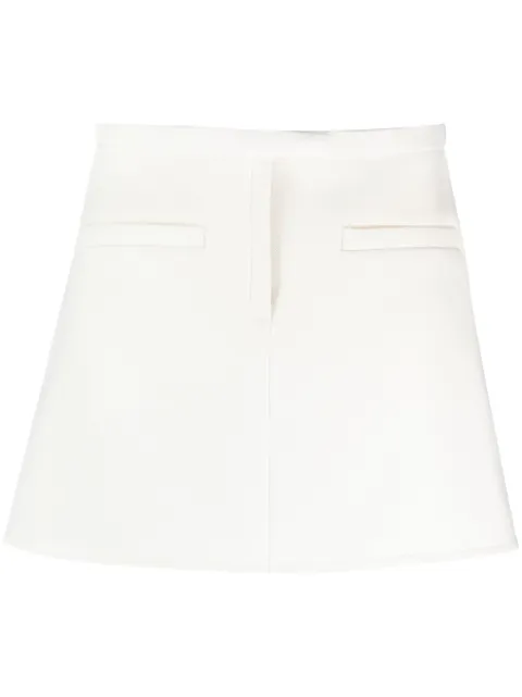 Courrèges falda corta de crepé