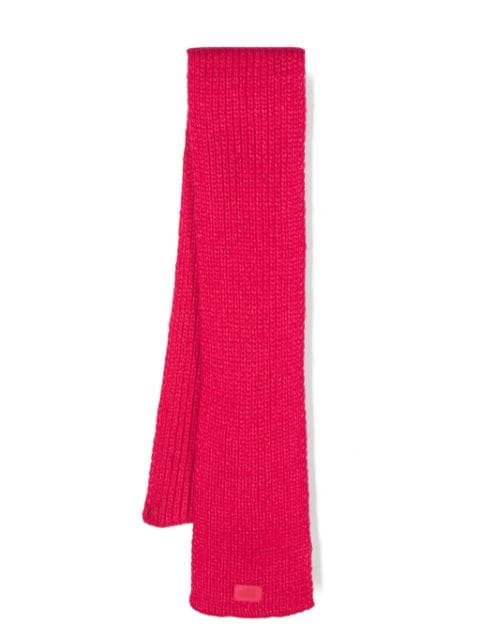 UGG Kids chunky-knit logo-patch scarf 