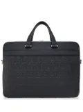 Ferragamo Gancini leather briefcase - Black