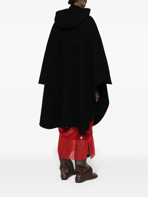 Chloé wool-blend Hooded Cape | Black | FARFETCH Chloé wool-blend Hooded Cape | Black | FARFETCH