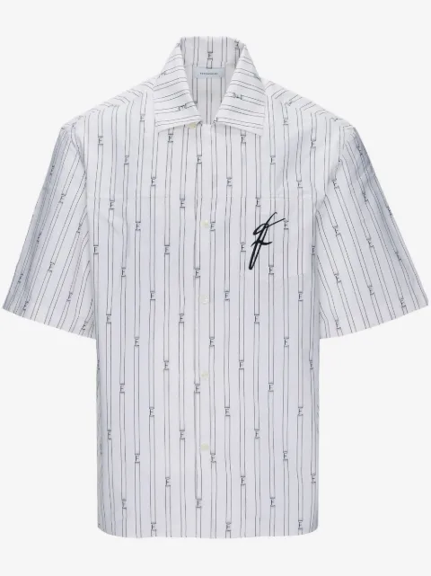 Ferragamo camisa manga corta con logo estampado