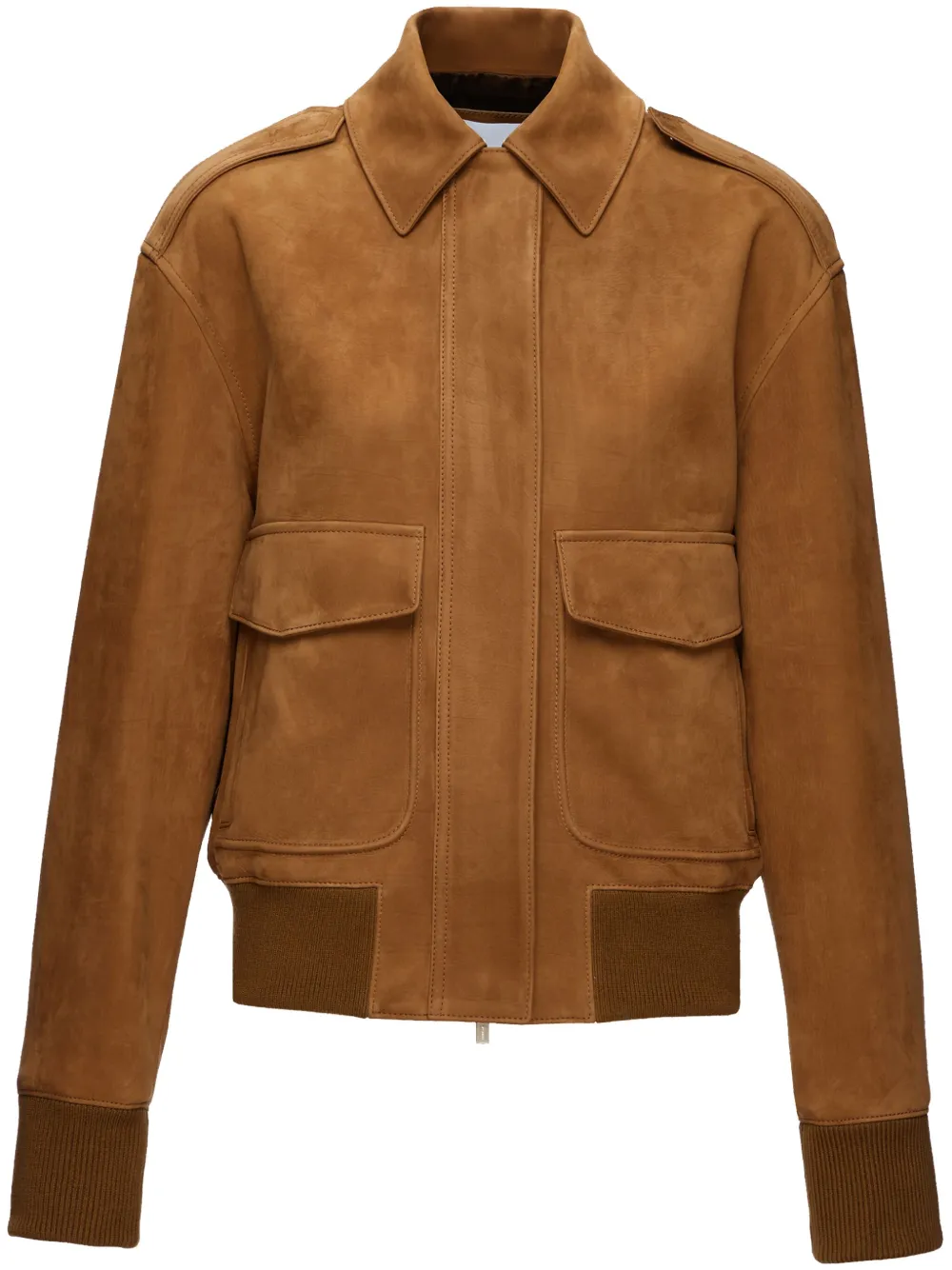 Ferragamo spreadcollar Leather Jacket Farfetch