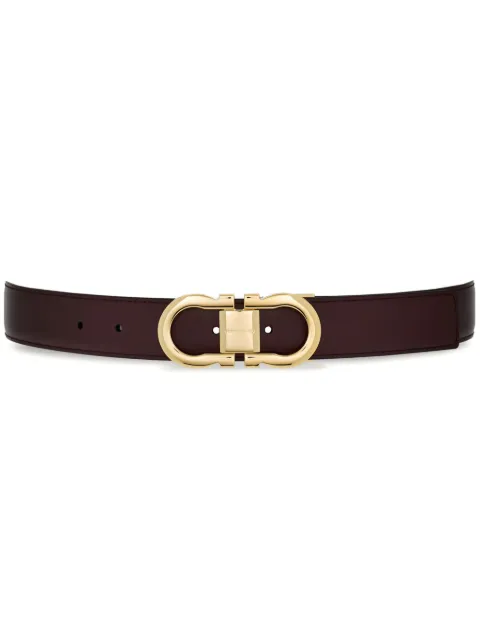 Ferragamo Cinto Gancini de couro dupla face