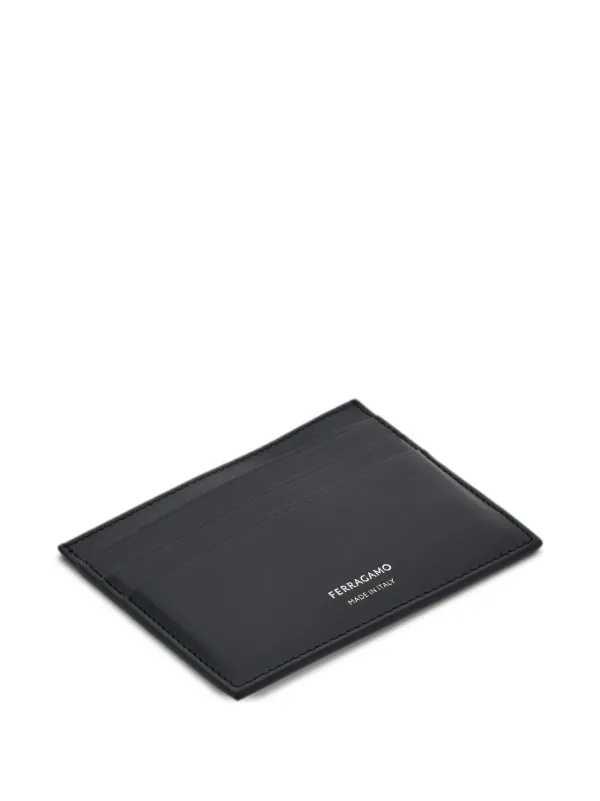 ■FERRAGAMO■ Classic Logo Card Holder Black 661396772114 66 FERRAGAMO Classic Leather Card Case | Nordstrom