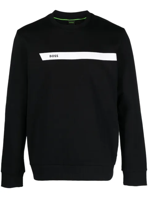 BOSS Moletom com logo e listra