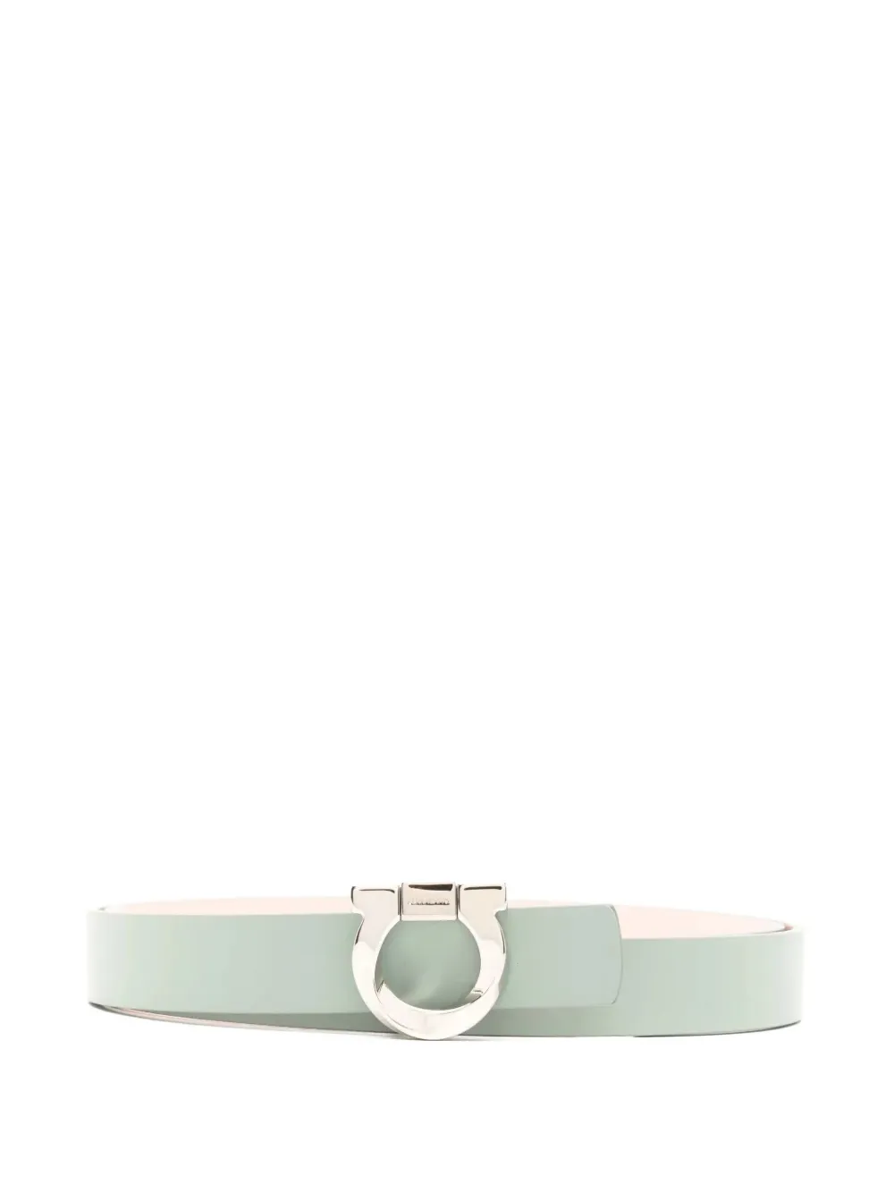 Ferragamo Reversible belt with torchon Gancini - Verde