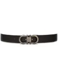 Ferragamo reversible Gancini leather belt - Black