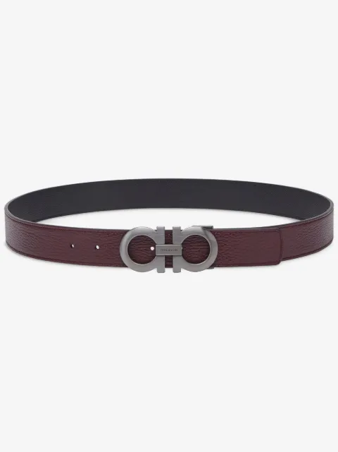 Ferragamo Gancini-buckle leather belt
