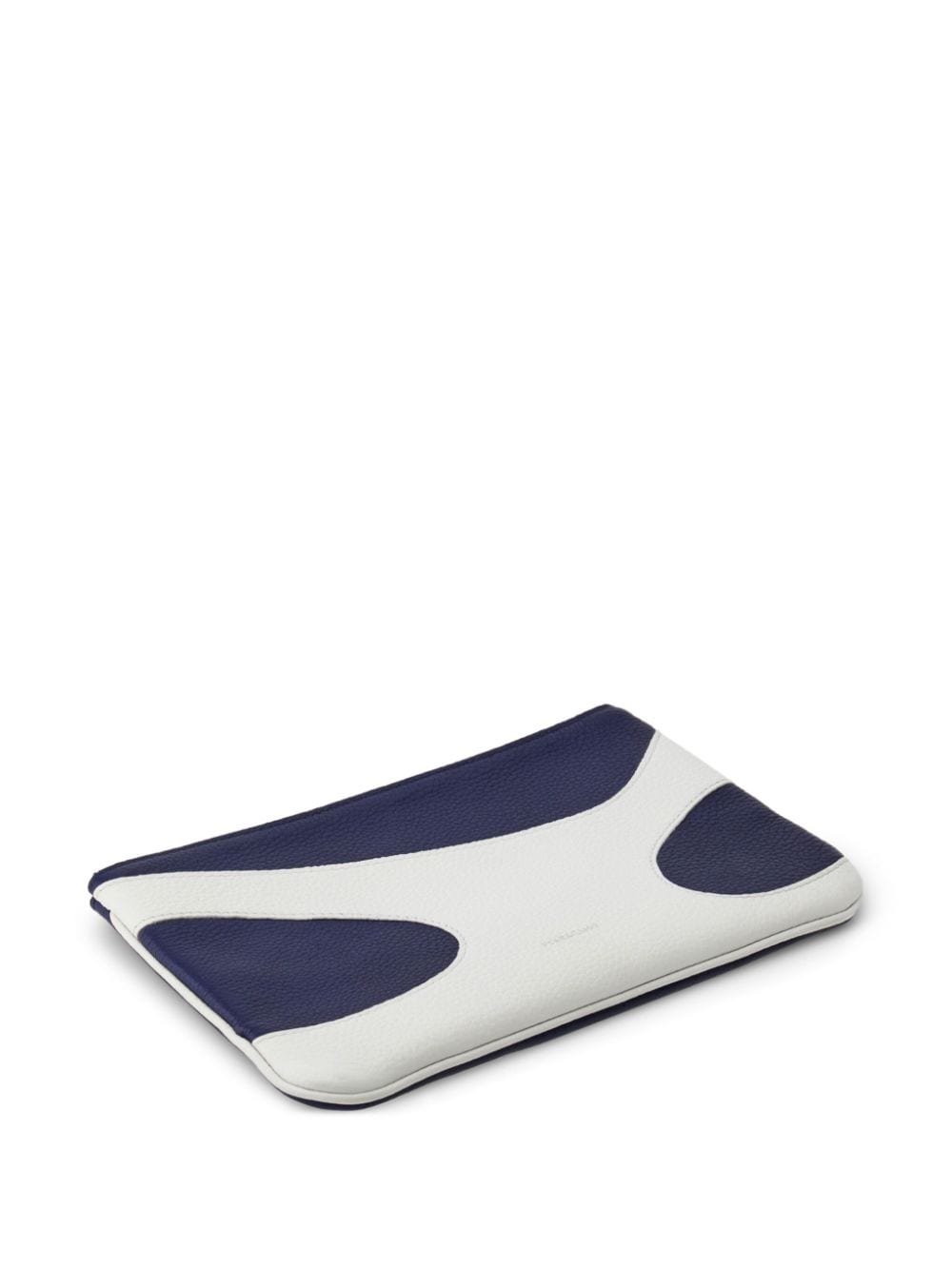 Shop Ferragamo Cut-out Leather Phone Pouch In White
