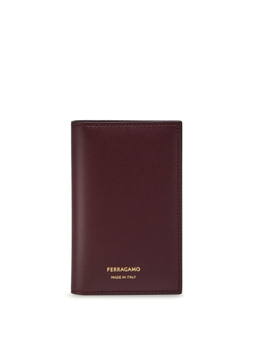 Ferragamo Bi-fold Leather Cardholder In Red
