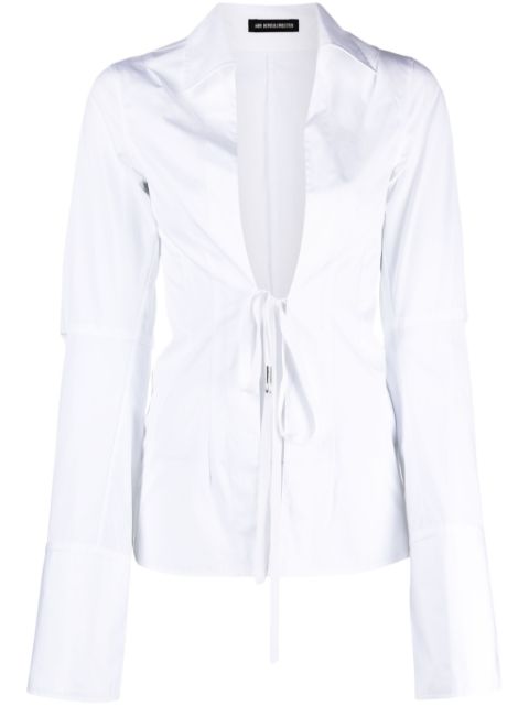 Ann Demeulemeester White cotton Linsey blouse 