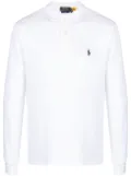 Polo Ralph Lauren Polo Pony-embroidered long-sleeve polo shirt - White