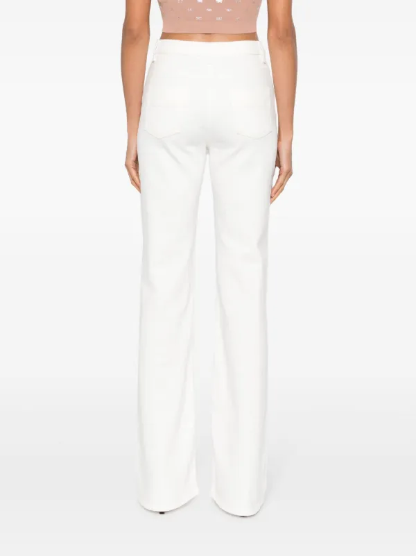 Elisabetta Franchi Horsebit high-waisted Flared Jeans - Farfetch