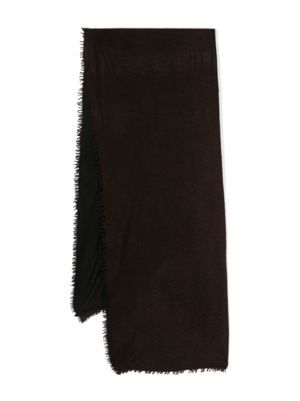 frayed brim cashmere scarf