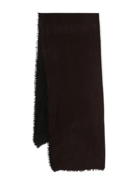 Denis Colomb frayed brim cashmere scarf