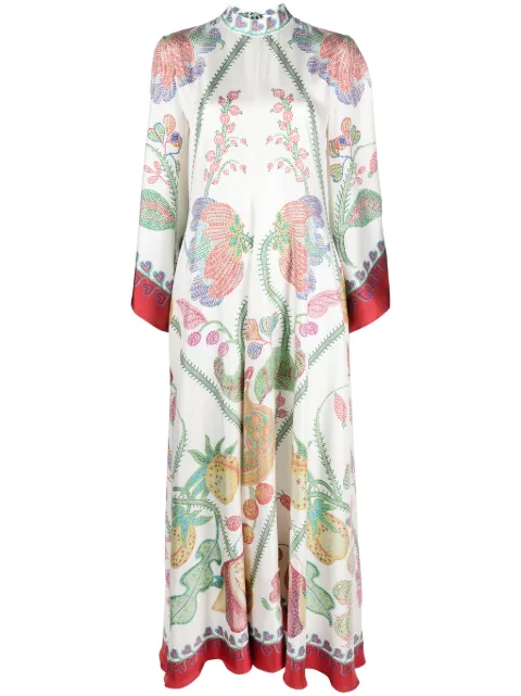 La DoubleJ vestido con estampado Magnifico Flower Placée