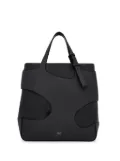 Ferragamo cut-out detail padded tote bag - Black