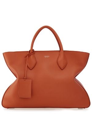 Burberry Society Monogram Bag Orange & Brown Leather