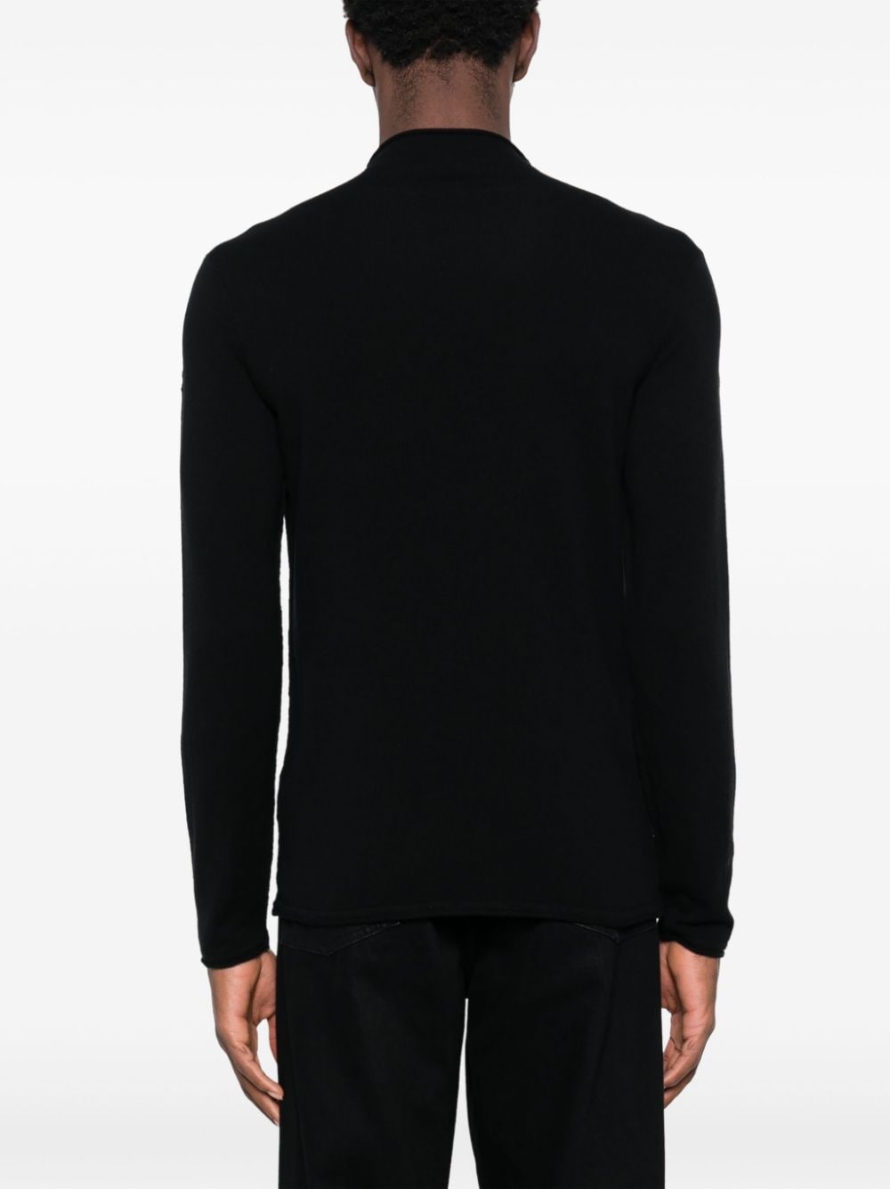 Shop Transit Fine-knit Virgin Wool Jumper In Black