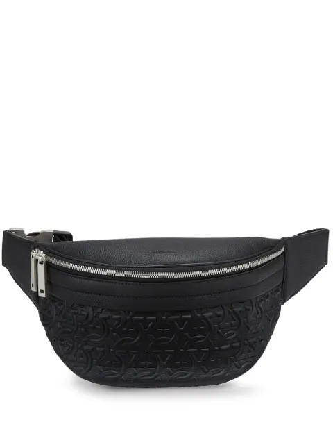 Ferragamo Ganicini-präglad axelremsväska