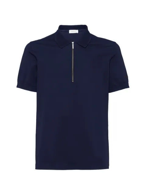 Ferragamo polo with zip collar