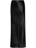 Ferragamo satin maxi skirt - Black