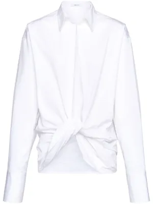 Ferragamo モノグラム シルクシャツ | ホワイト | FARFETCH JP