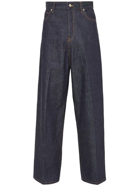 Ferragamo logo-patch cotton denim jeans 