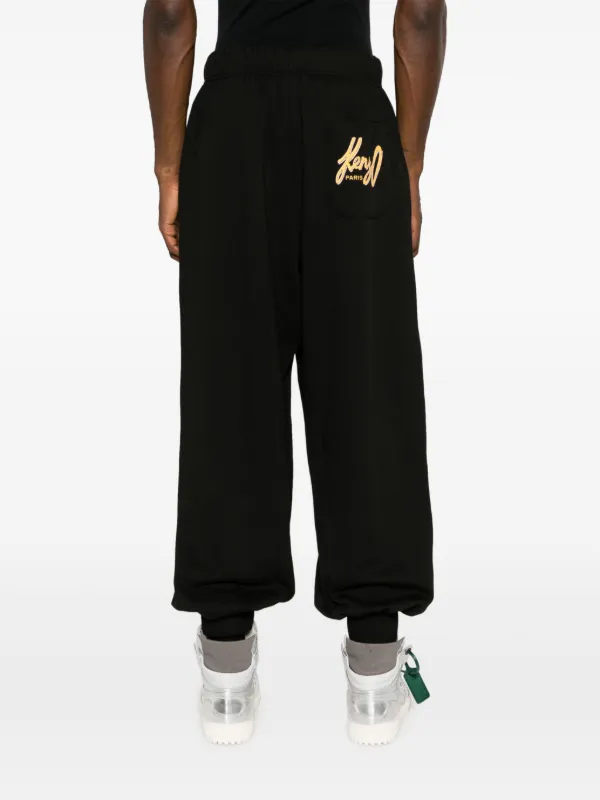 Kenzo logo-print Cotton Track Pants - Farfetch