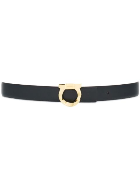 Ferragamo Gancini-plaque reversible leather belt