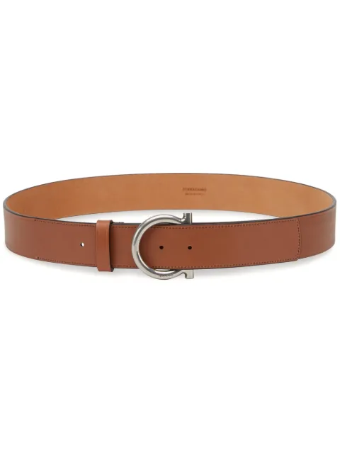 Ferragamo Gancini-buckle leather belt 