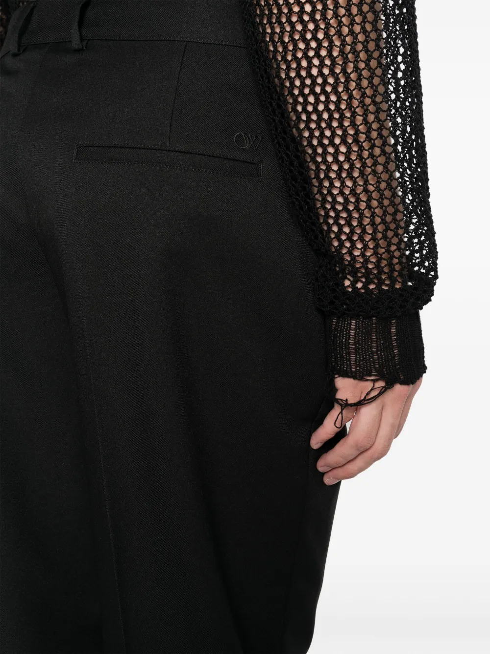 Off-White High waist broek Zwart