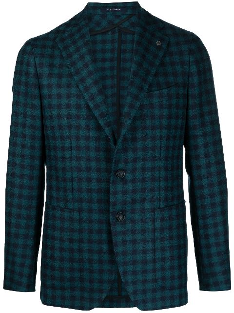 Tagliatore check-pattern single-breasted blazer Men