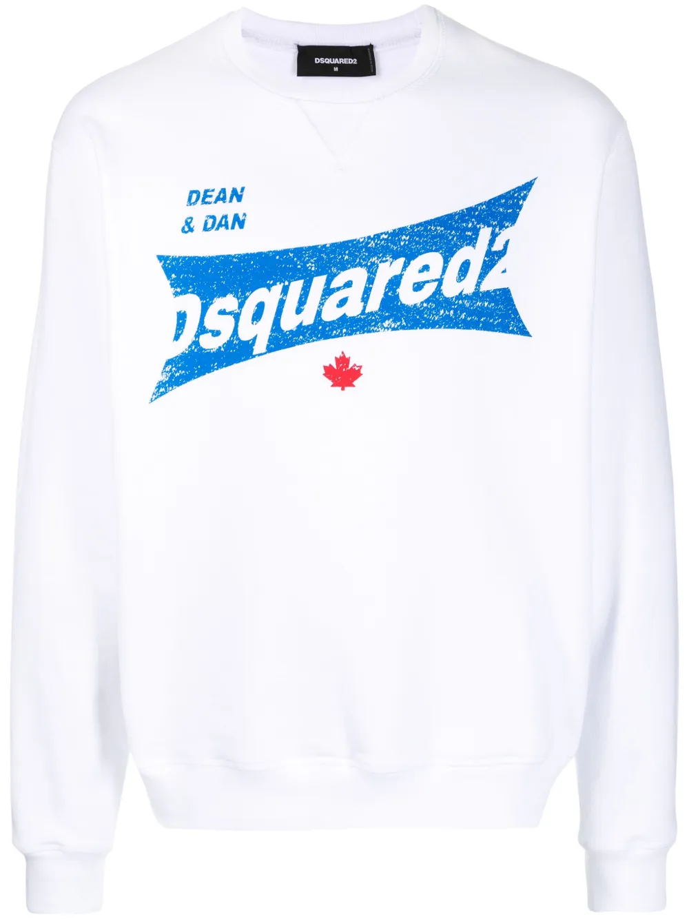 Dsquared2 Logo-print Cotton Sweatshirt In White