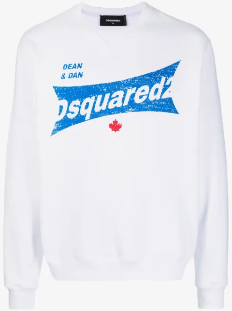 DSQUARED2 logo-print cotton sweatshirt