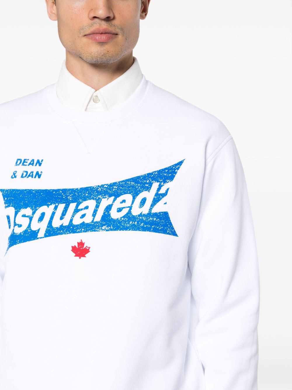 Affordable DSQUARED2 logo-print cotton sweatshirt Men