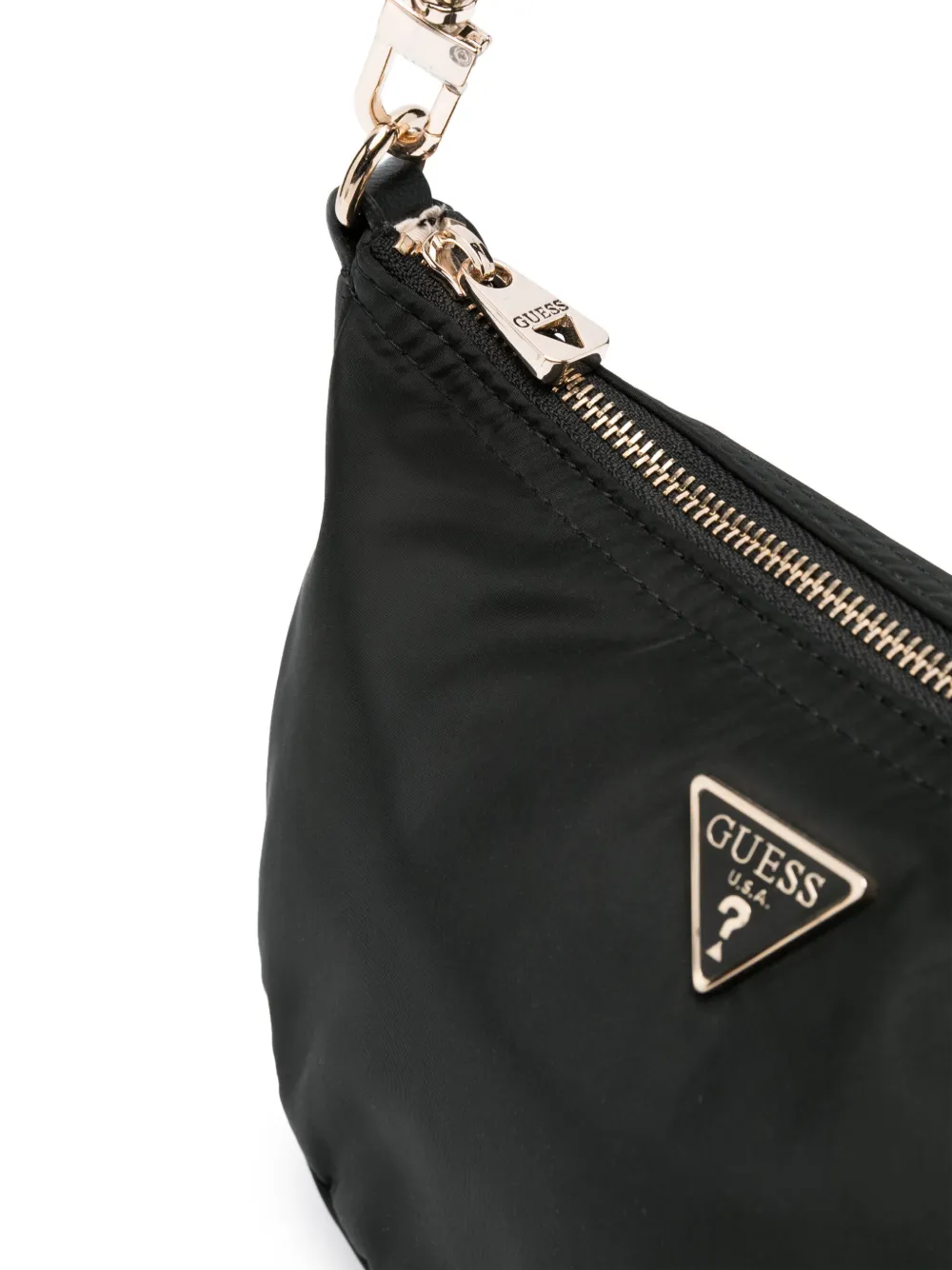 GUESS USA Eco Gemma schoudertas met logoplakkaat Zwart