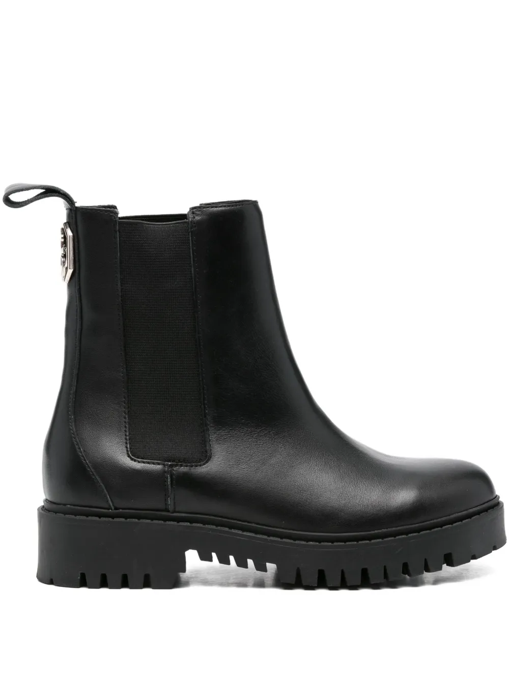 GUESS USA logo-plaque elastic-sided chelsea boots | Black | Image 1