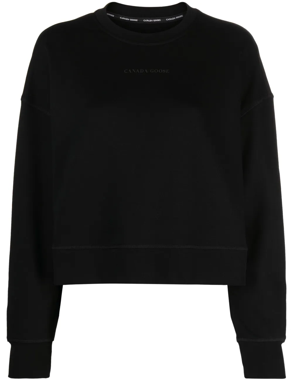 Shop Canada Goose Muskoka Cotton Sweatshirt In Black